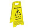 Hazard Warning Sign, Polyvinyl Chloride (PVC), Black / Yellow